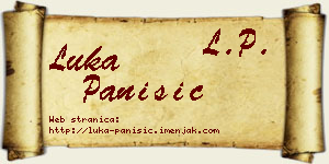 Luka Panišić vizit kartica